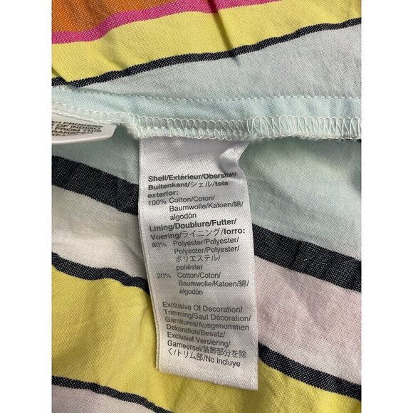 NEW J CREW Tiered MIDI Sun‎ Dress Sleeveless Striped Colorful Size 12 - Picture 9 of 13